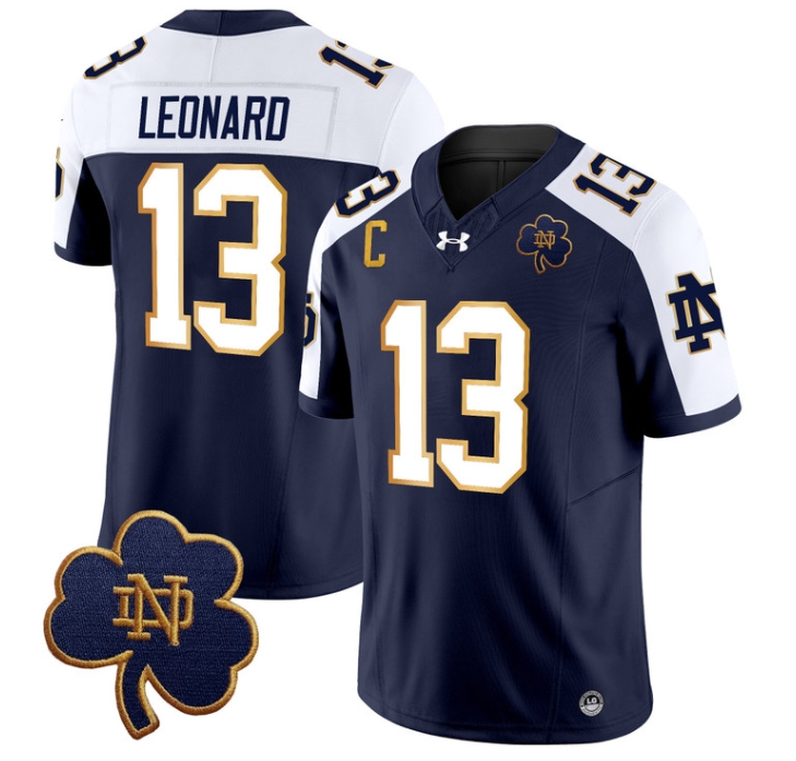 Notre Dame Fighting Irish 2024 Vapor Limited Football  Jersey V3 - All Stitched ALTERNATE #13 RILEY LEONARD