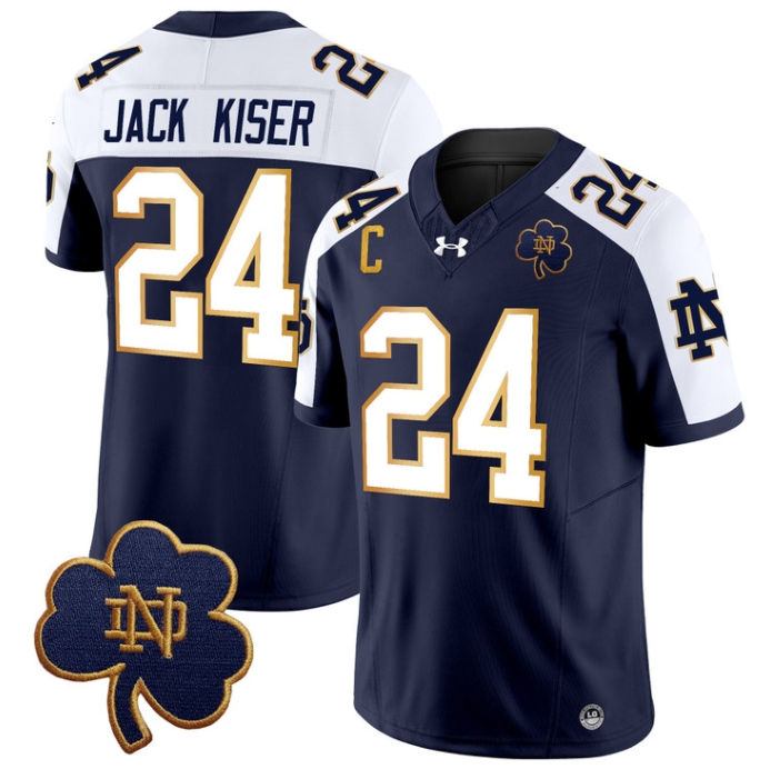 Notre Dame Fighting Irish 2024 Vapor Limited Football  Jersey V3 - All Stitched ALTERNATE #24 JACK KISER