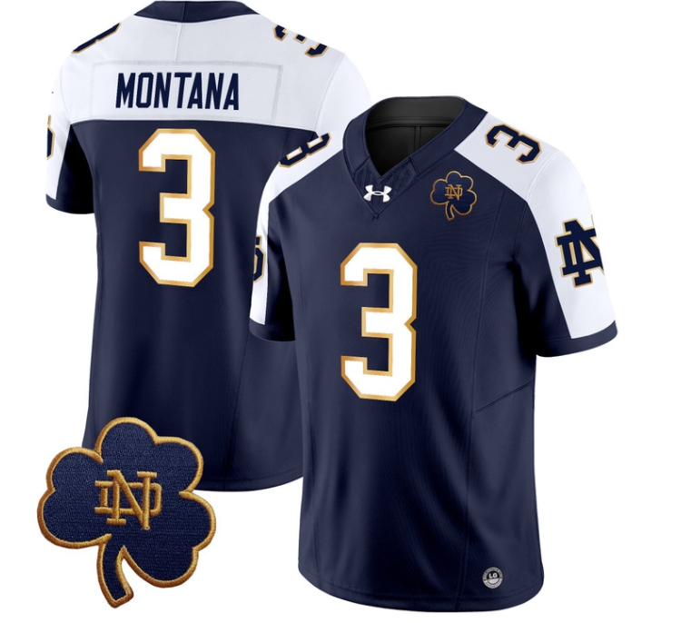 Notre Dame Fighting Irish 2024 Vapor Limited Football  Jersey V3 - All Stitched ALTERNATE #3 JOE MONTANA