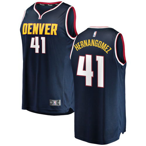 Nuggets 41 Juan Hernangomez Navy Nike Swingman Jersey