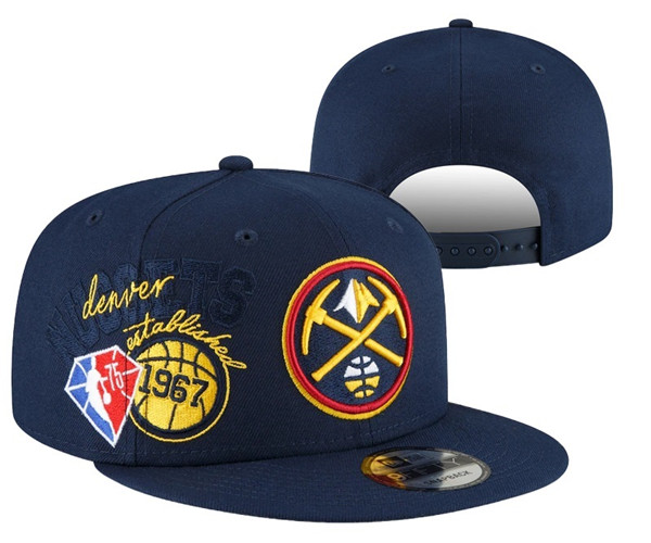 Nuggets Navy Snapback Hat --YD