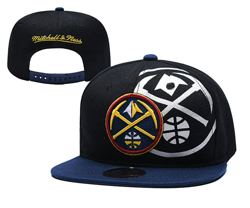 Nuggets Team Logo Black Mitchell & Ness Adjustable Hat YD