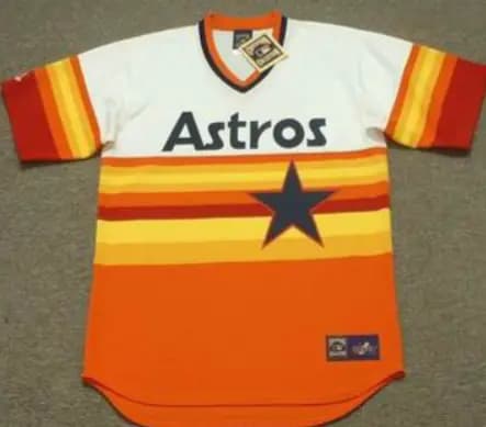 OUSTON ASTROS 1980's Majestic Throwback Home Jersey Customized