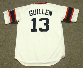 OZZIE GUILLEN Chicago White Sox 1985 Home Majestic Throwback Baseball Jersey