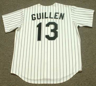 OZZIE GUILLEN Chicago White Sox 1994 Majestic Throwback Home Baseball Jersey