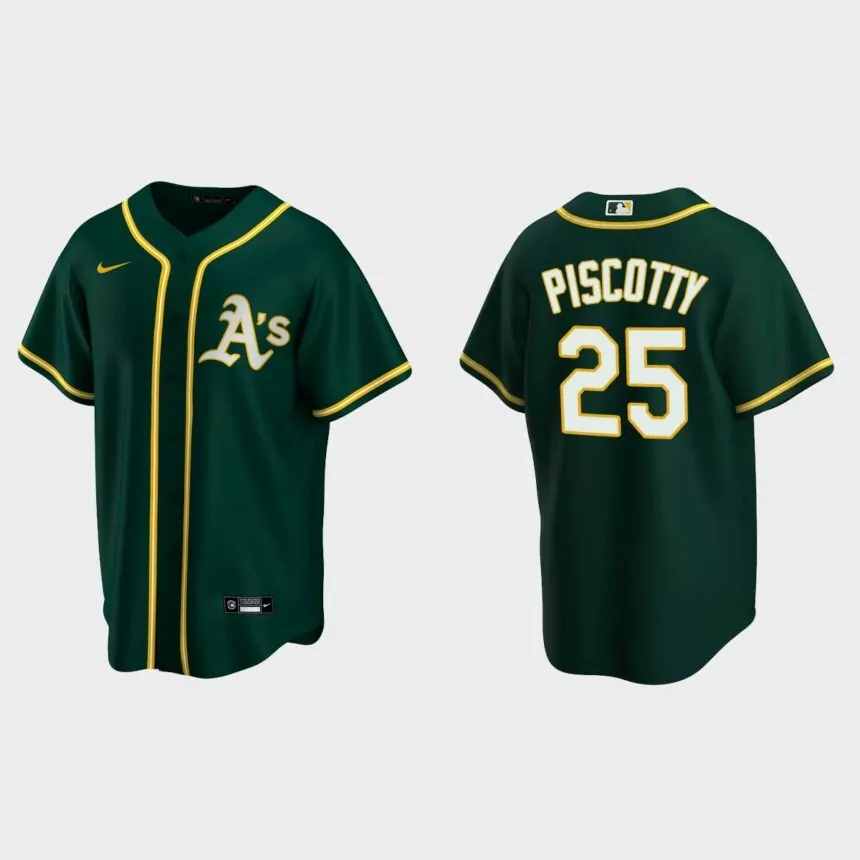 Oakland Athletics #25 Stephen Piscotty Green 2020 Replica Alternate Jersey