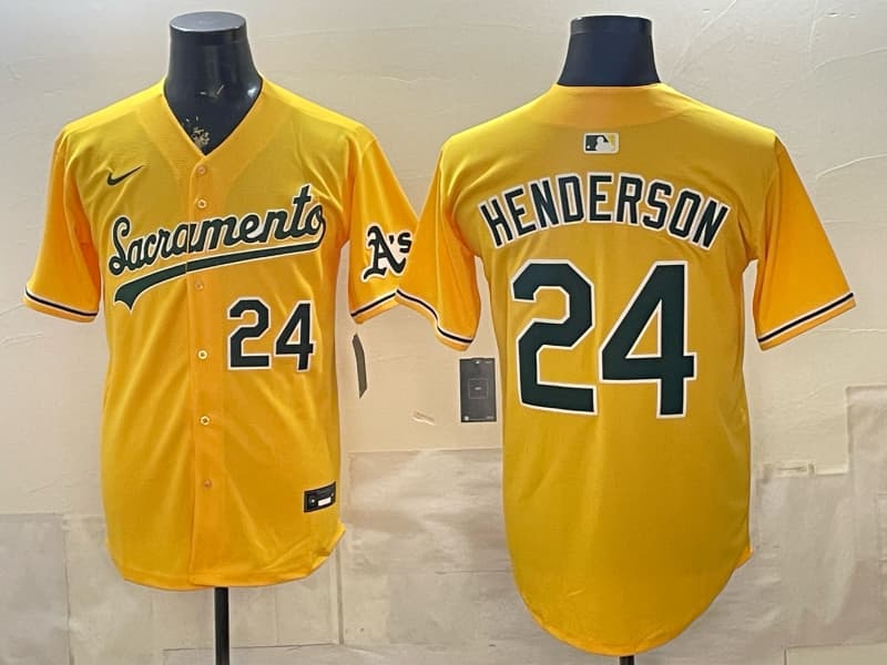 Oakland Athletics 'Sacramento  Edition' Vapor Premier Limited Jersey - 125th Anniversary Patch - All Stitched Rickey Henderson