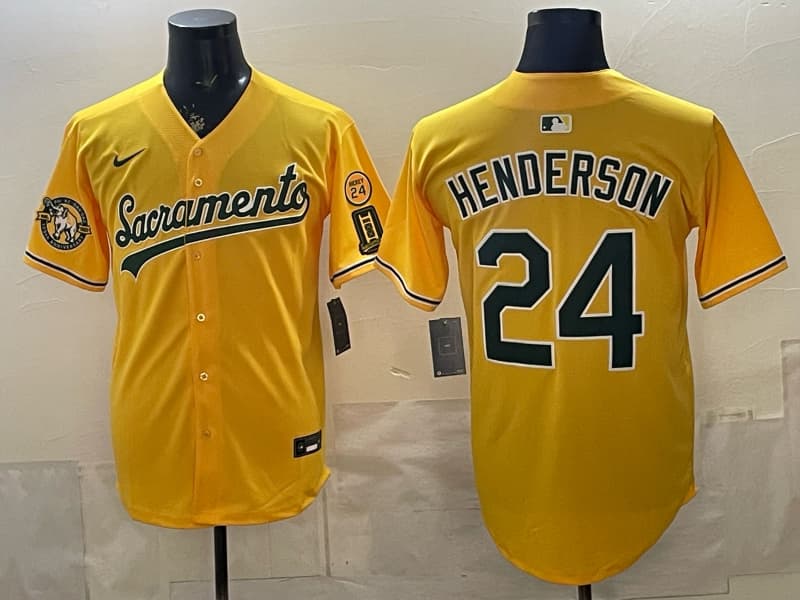Oakland Athletics 'Sacramento Edition' Vapor Premier Limited Jersey  - 125th Anniversary Patch - All Stitched Rickey Henderson