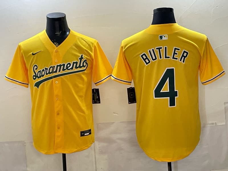 Oakland Athletics 'Sacramento Edition' Vapor Premier Limited Jersey - 125th Anniversary Patch -  All Stitched  4 BUTLER