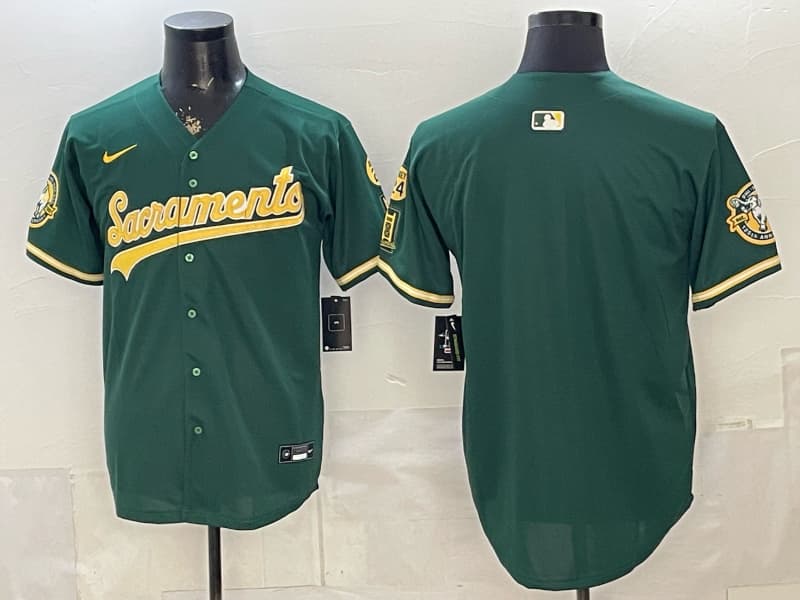 Oakland Athletics 'Sacramento Edition' Vapor Premier Limited Jersey - 125th Anniversary Patch - All Stitched