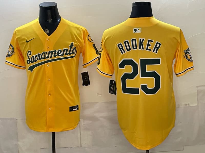 Oakland Athletics 'Sacramento Edition' Vapor Premier Limited Jersey - 125th Anniversary Patch - All Stitched Brent Rooker