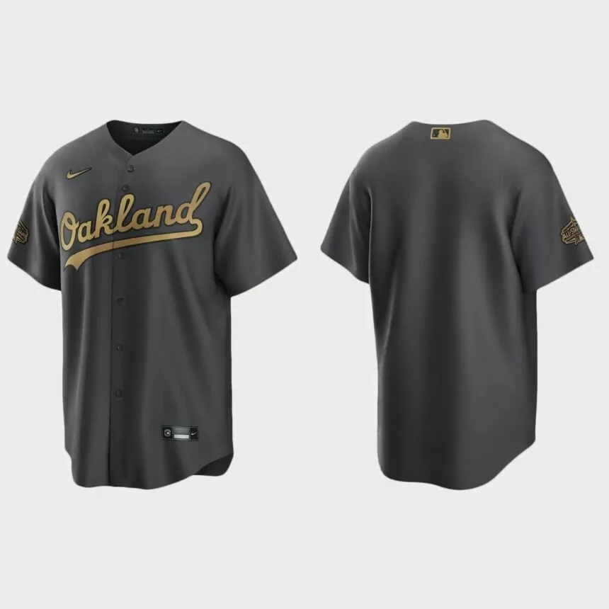Oakland Athletics 2022 MLB All-Star Game Replica Jersey – Charcoal