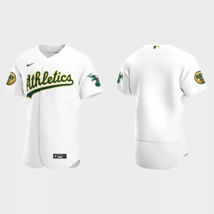 Oakland Athletics 2022 Ray Fosse Patch Authentic Jersey – White