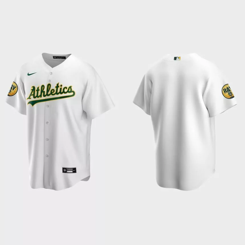 Oakland Athletics 2022 Ray Fosse Patch Replica Jersey – White
