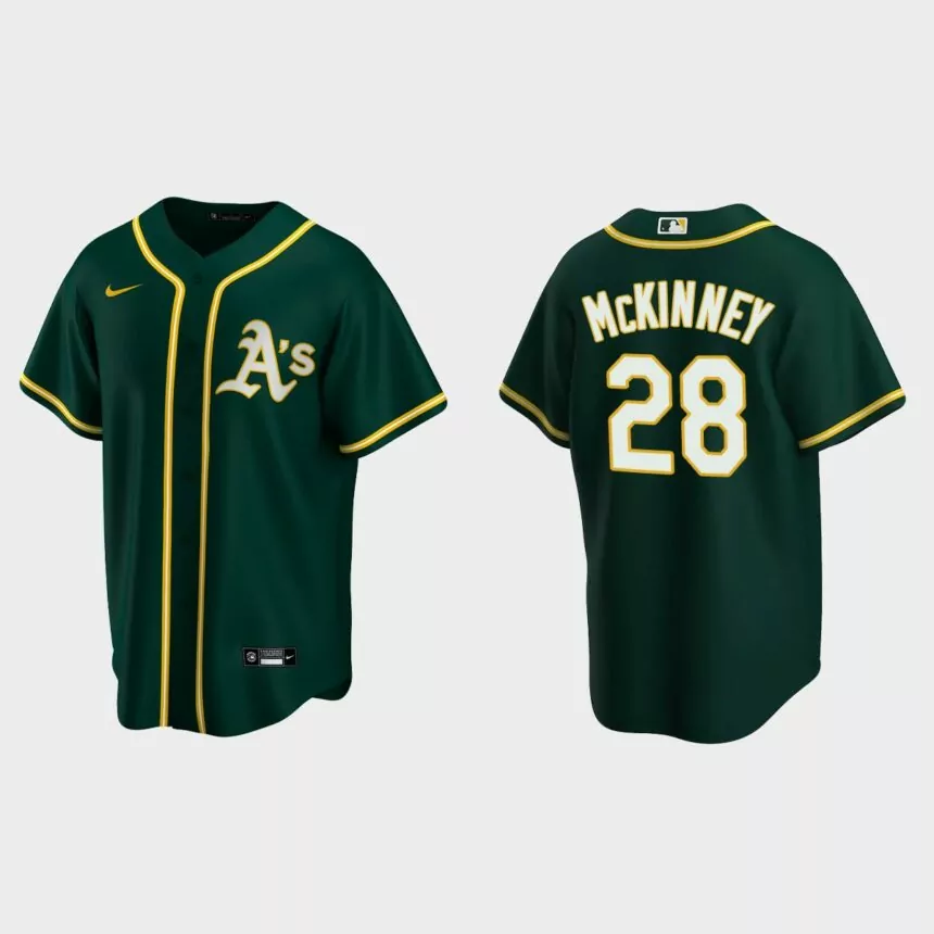 Oakland Athletics Billy McKinney Replica Alternate Jersey – Green