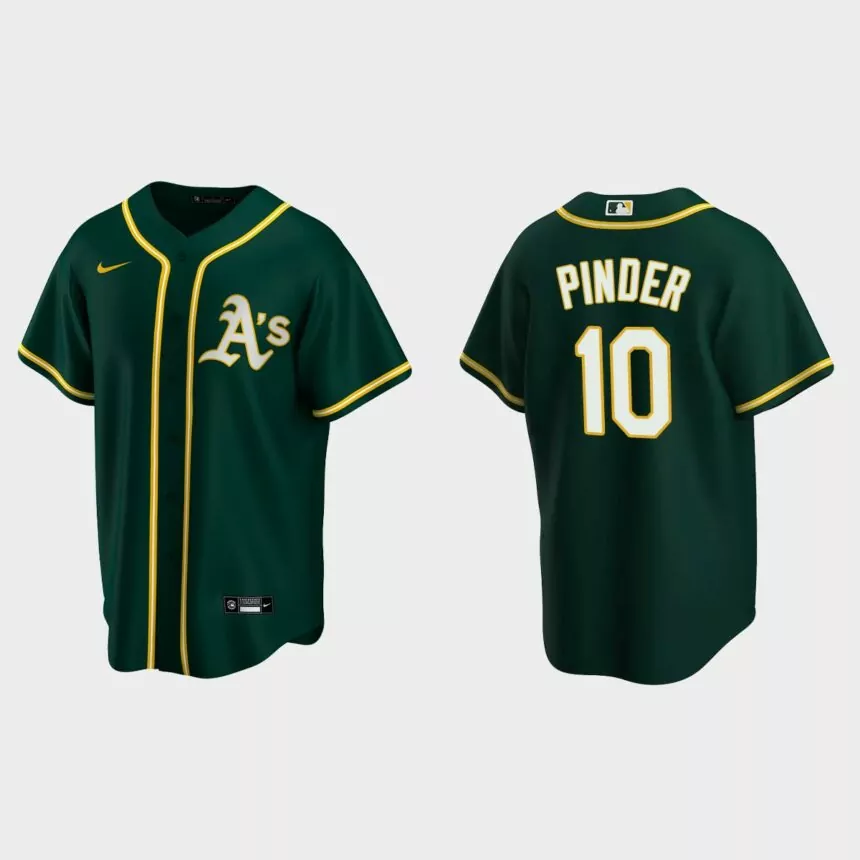 Oakland Athletics Chad Pinder Replica Alternate Jersey – Green