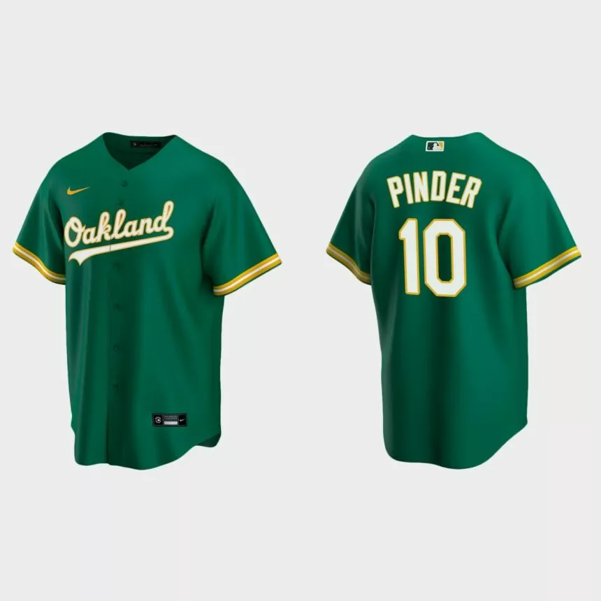 Oakland Athletics Chad Pinder Replica Alternate Jersey – Kelly Green