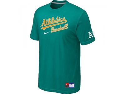 Oakland Athletics Green NEW Short Sleeve Practice T-Shirt