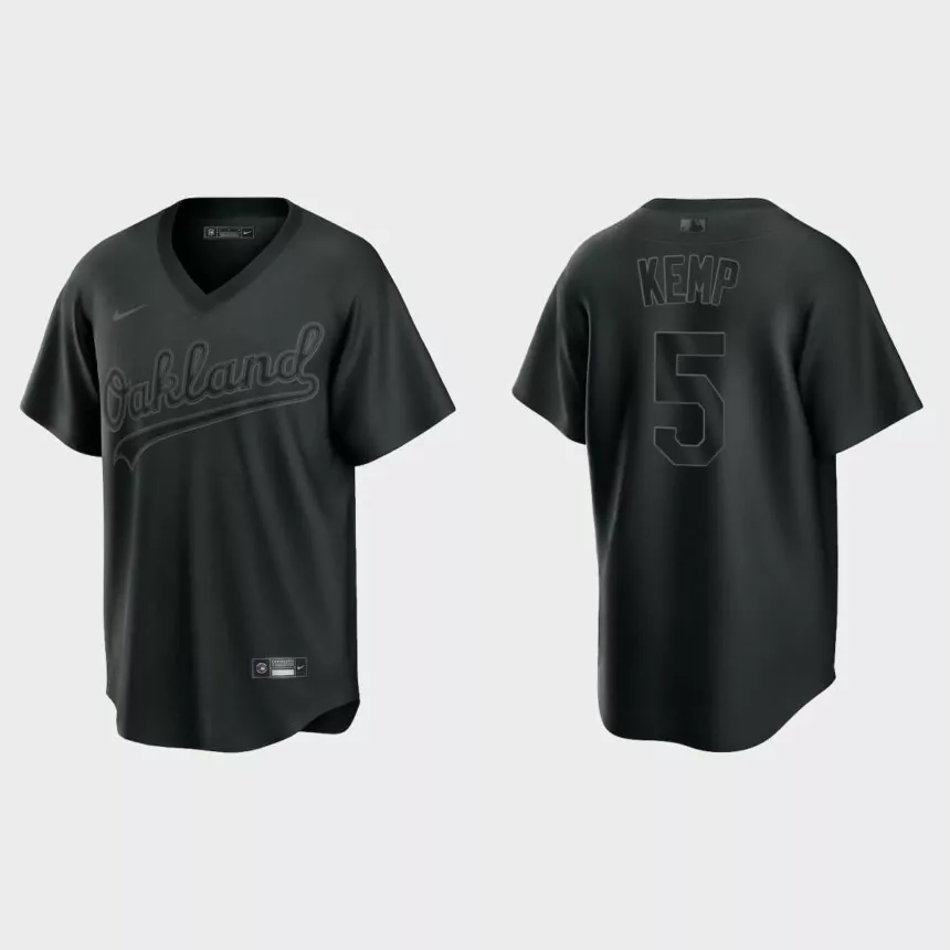 Oakland Athletics Pitch Black Fashion Replica Jersey – Black的副本