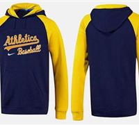 Oakland Athletics Pullover Hoodie Burgundy Blue & Yellow