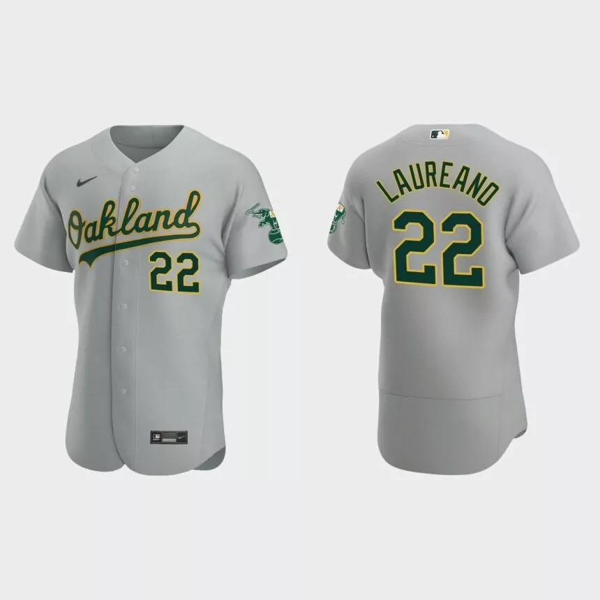 Oakland Athletics Ramon Laureano #22 Gray Authentic Road Jersey