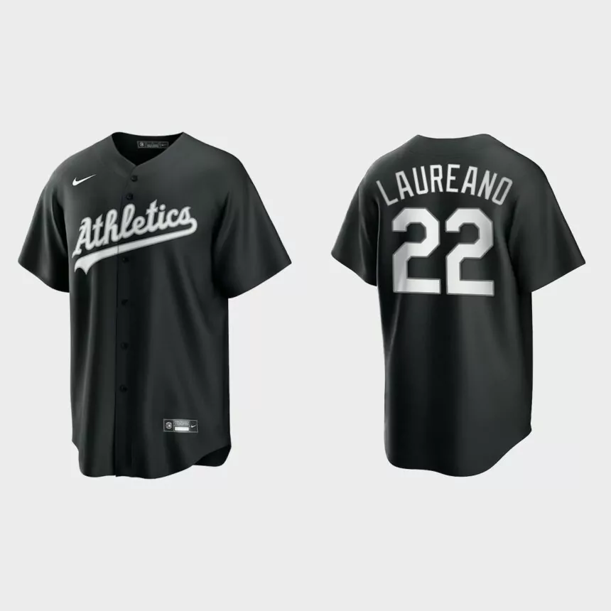 Oakland Athletics Ramon Laureano 2021 All Black Fashion Replica Jersey – Black White