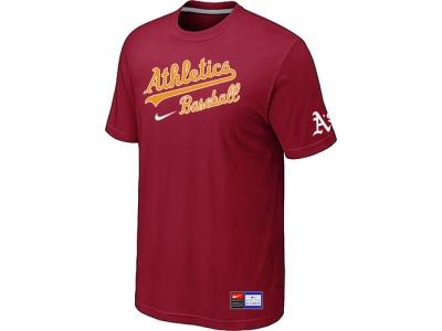 Oakland Athletics Red NEW Short Sleeve Practice T-Shirt