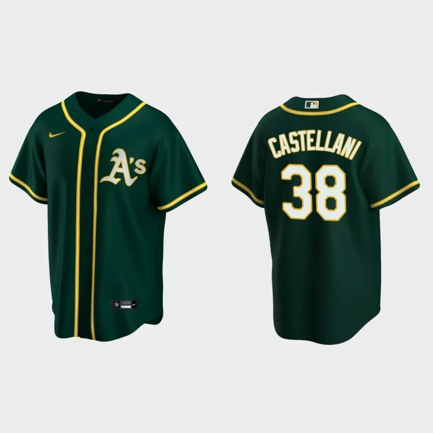 Oakland Athletics Ryan Castellani Replica Alternate Jersey – Green