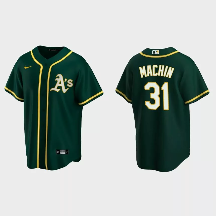 Oakland Athletics Vimael Machin Replica Alternate Jersey – Green