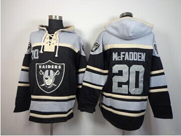 Oakland Raiders #20 Darren McFadden Black Sawyer Hooded Sweatshirt NFL Hoodie