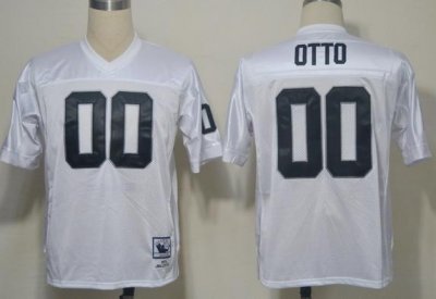 2012 Oakland Raiders 00 OTTO White M&N NFL Jerseys