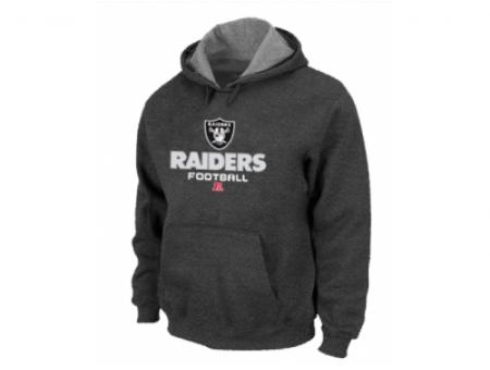 Oakland Raiders Critical Victory Pullover Hoodie D.Grey