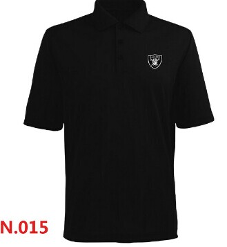 Oakland Raiders Players Performance Polo -Black