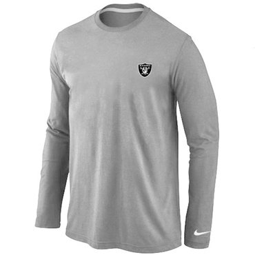 Oakland Raiders Sideline Legend Authentic Long Sleeve T-Shirt Grey