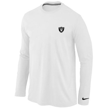 Oakland Raiders Sideline Legend Authentic Long Sleeve T-Shirt White
