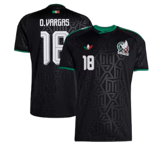 Obed Vargas Mexico National Team adidas 2026 Third Replica Jersey - Black