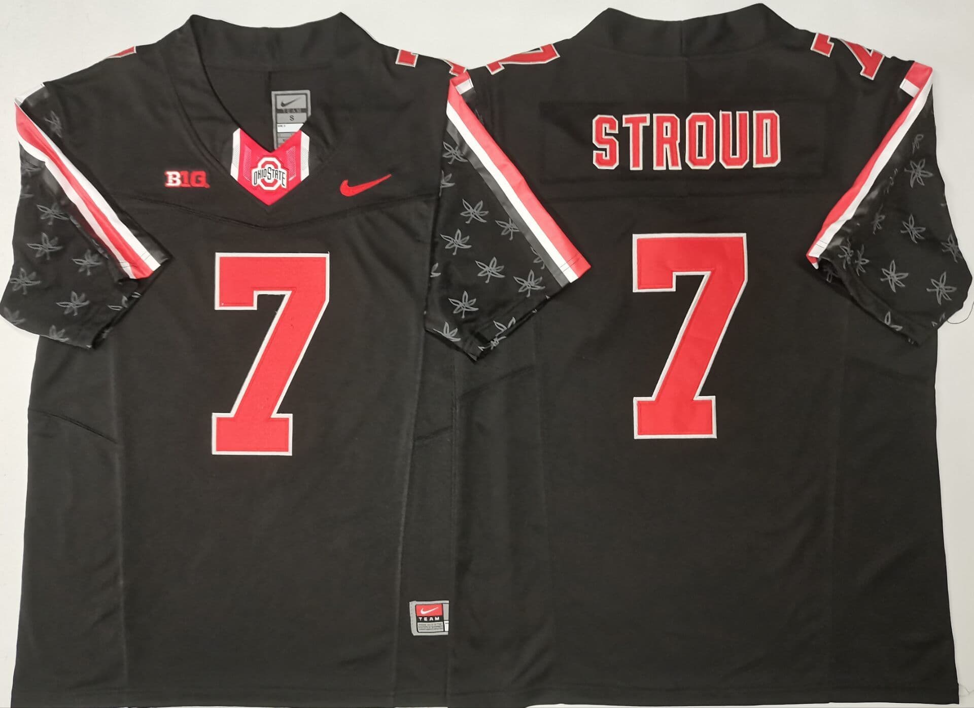 Ohio   State Buckeyes Black #7 STROUD