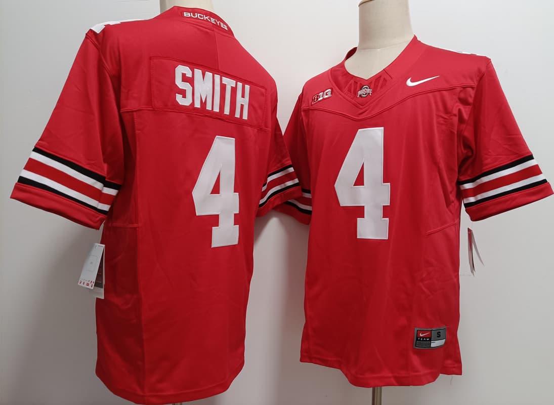 Ohio  State Buckeyes White #4   SMITH