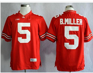 Ohio State Buckeyes #5 Braxton Miller Red Limited Stitched NCAA Jersey