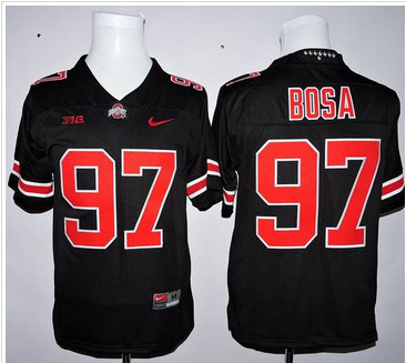 Ohio State Buckeyes #97 Joey Bosa Black(Orange No.) Limited Stitched NCAA Jersey