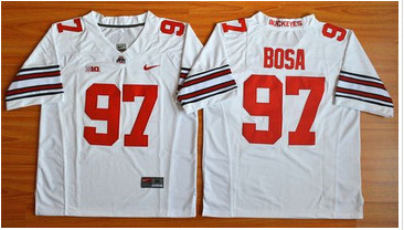 Ohio State Buckeyes #97 Joey Bosa White Diamond Quest Stitched NCAA Jersey