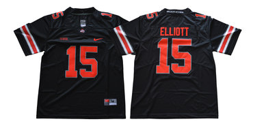 Ohio State Buckeyes 15 Ezekiel Elliott Black College Football Jersey