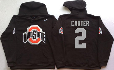 Ohio State Buckeyes 2 Chris Carter Black Men's Pullover Hoodie
