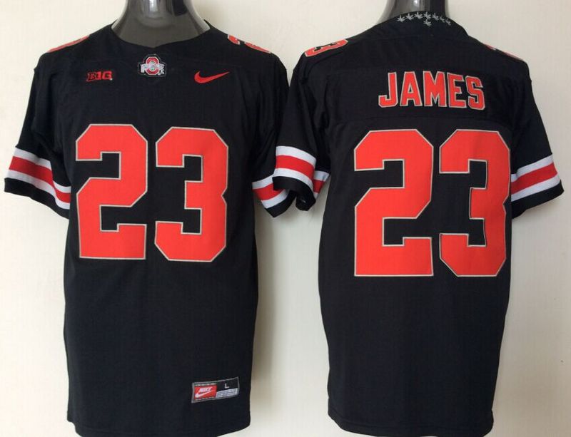 Ohio State Buckeyes 23 Lebron James Black College Football Jersey