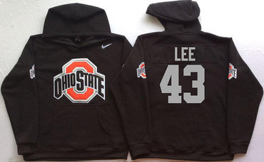 Ohio State Buckeyes 43 Darron Lee Black Men's Pullover Hoodie