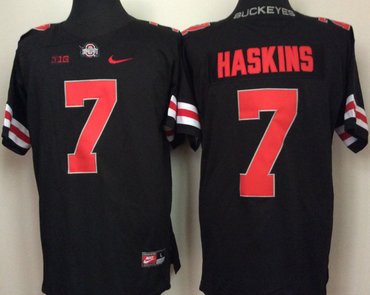 Ohio State Buckeyes 7 Dwayne Haskins Black College Football Jersey