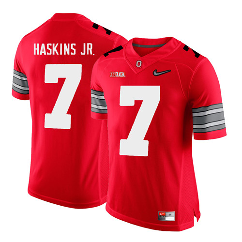 Ohio State Buckeyes 7 Dwayne Haskins Red With Diamond Logo College Football Jersey