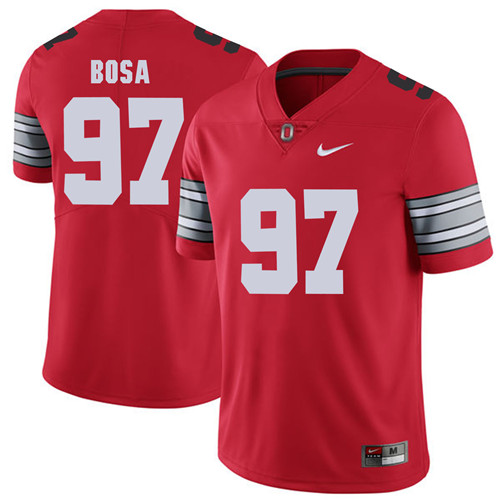 Ohio State Buckeyes 97 Joey Bosa Red 2018 Spring Game College Football Limited Jersey