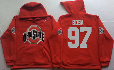 Ohio State Buckeyes 97 Joey Bosa Red Men's Pullover Hoodie