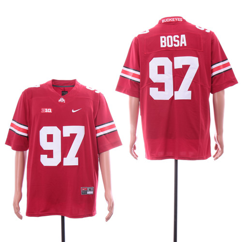 Ohio State Buckeyes 97 Joey Bosa Red Nike College Football Jersey